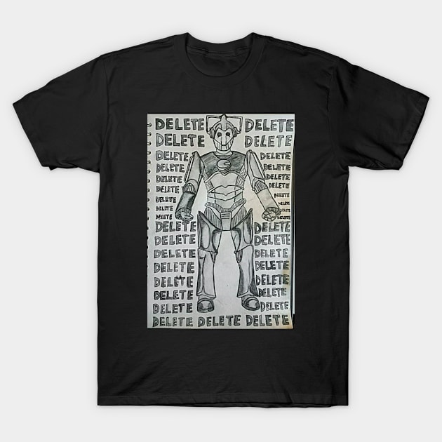 Doctor Who 'Delete' sketchbook design T-Shirt by user30500